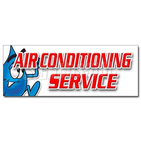 Signmission AIR CONDITIONING SERVICEsticker ac cooling tech cold maintenance, D-12 Air Conditioning Service D-12 Air Conditioning Service